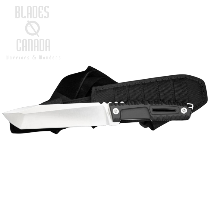 Extrema Ratio Tuscan Fixed Blade Knife, N690 Satin, G10 Black, Black Sheath